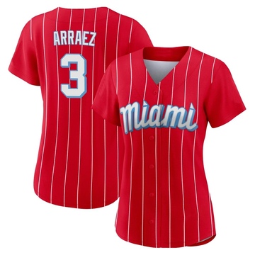 Youth Miami Marlins Luis Arraez Cool Base Replica Home Jersey - White